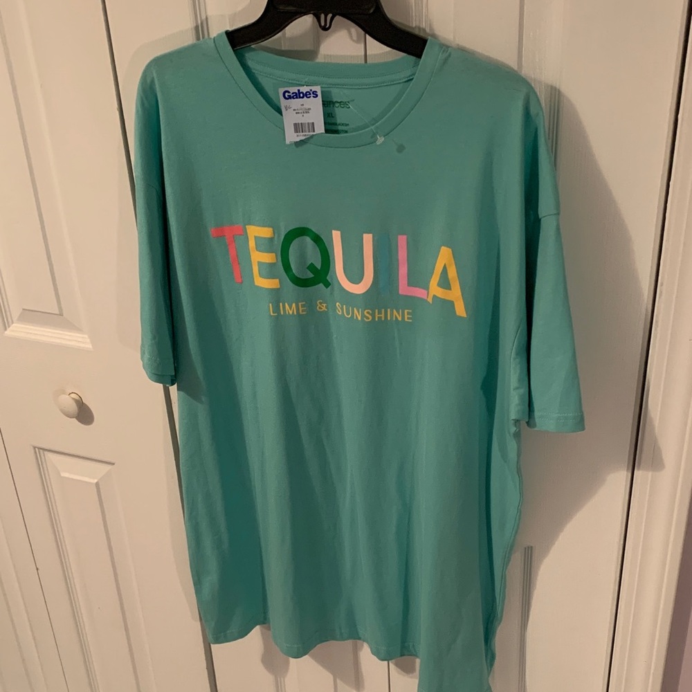 NWT- Tequila Lime & Sunshine Graphic Tee - Mint Green